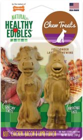 Nylabone Healthy Edibles Natural Chew Treats Farm Friends Variety Flavor Large (Size: 2  Count)