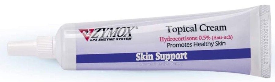 Zymox Skin Support Topical Cream with Hydrocortisone for Dogs and Cats (Size: 1oz)