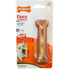 Nylabone Dura Chew Durable Dog Bone - Bacon Flavor (Size: Regular Dogs 16-25lbs)