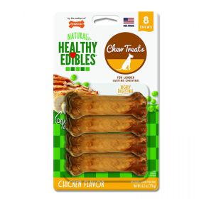 Nylabone Healthy Edibles Wholesome Dog Chews - Chicken Flavor (Size: Petite 3.85" Long 8 Pack)