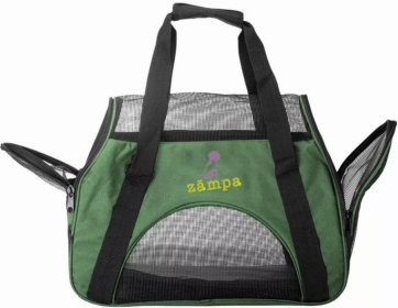 Zampa Airline Approved Soft Sided Pet Carrier (Color: Olive Green)
