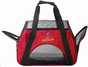 Zampa Airline Approved Soft Sided Pet Carrier (Color: Red)