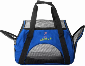 Zampa Airline Approved Soft Sided Pet Carrier (Color: Blue)