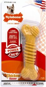 Nylabone Dura Chew Power Chew Bone Chicken Flavor (Size: Regular Up to 25lbs)
