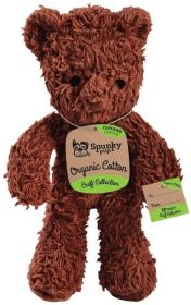 Spunky Pup Organic Cotton Bear Dog Toy (Size: Small)