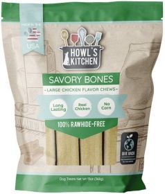 Howls Kitchen Savory Bones Flavored Chews (Size: Large 14oz Chicken Flavor)