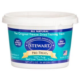 Stewart Pro-Treat 100% Pure Beef Liver for Dogs (Size: 2oz)