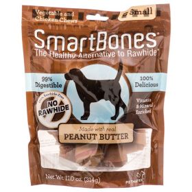SmartBones Peanut Butter Dog Chews (Size: Small 3.5" Long under 20lbs 6 pack)