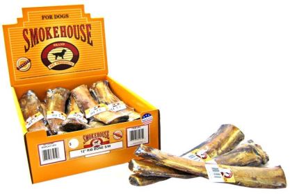 Smokehouse Treats Rib Bone (Size: 12 " Long 24 pack)