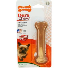 Nylabone Dura Chew Durable Dog Bone - Bacon Flavor (Size: Dogs 1-15lbs)