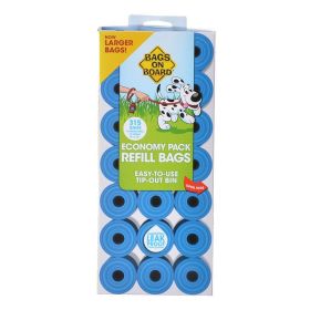 Bags on Board Waste Pick Up Refill Bags (Size: 315 bags Blue)
