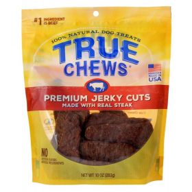 True Chews Premium Jerky Cuts with Real Steak (Size: 10oz)