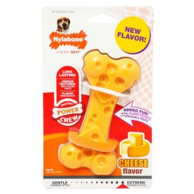 Nylabone Power Chew Cheese Bone Dog Toy (Size: Wolf (Dogs up to 35 lbs))