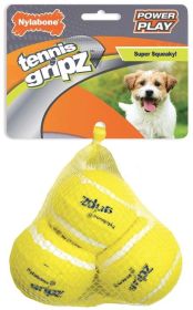 Nylabone Power Play Gripz Tennis Ball (Size: Small 3 Count)