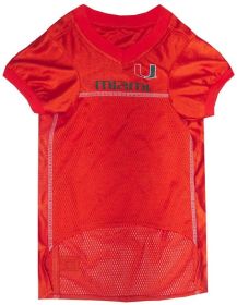Pets First U of Miami Jersey for Dogs (Size: Large)