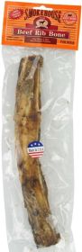 Smokehouse Beef Rib Bone Natural (Size: 12" Long Dog Treat)