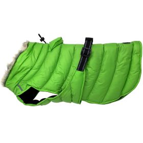Alpine Extreme Cold Puffer Coat- Lime Green (Size: X-Small)