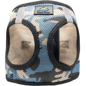 American River Dog Harness Camouflage Collection -Blue Camo (Size: XX-Small)