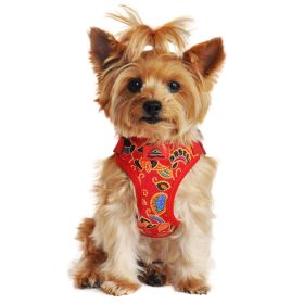 Wrap and Snap Choke Free Dog Harness - Tahiti Red (Size: X-Small)