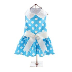 Blue Polka Dot Dress (Size: X-Small)