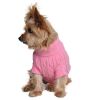 Dog Cable Knit 100% Cotton Sweater       Candy Pink