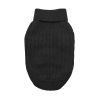 Dog Cable Knit 100% Cotton Sweater         Jet Black