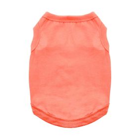 100% Cotton Dog Tanks - Coral (Size: X-Small)