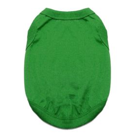 100% Cotton Dog Tanks - Emerald Green (Size: X-Small)