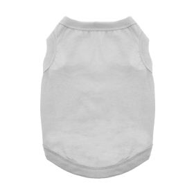 100% Cotton Dog Tanks - Glacier Gray (Size: X-Small)
