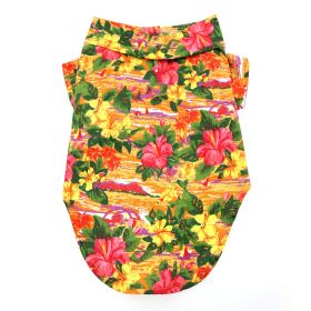 Hawaiian Camp Shirt - Sunset Hibiscus (Size: XX-Small)