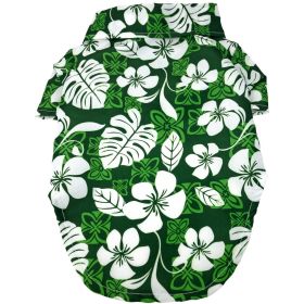 Hawaiian Camp Shirt - Tropical Green (Size: XX-Small)