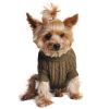 Dog Cable Knit 100% Cotton Sweater     Herb Green
