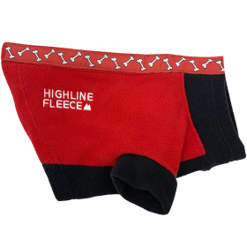 Highline Fleece Coat-Red and Black With Rolling Bones*LC=Large Chest (Size: Size 8)