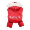 Red Ruffin It Dog Snow Suit Harness