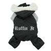 Black and Grey Ruffin It Dog Snow Suit Harness