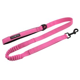 Soft Pull Traffic Dog Leash - Candy Pink (Size: One Size)