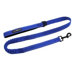 Soft Pull Traffic Dog Leash - Cobalt Blue (Size: One Size)