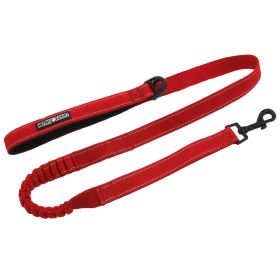Soft Pull Traffic Dog Leash - Red (Size: One Size)