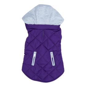 Weekender Dog Sweatshirt Hoodie - Purple (Size: X-Small)