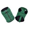 Zip-up Dog Puffer Vest - Dark Green