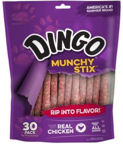 Dingo Muchy Stix Chicken & Munchy Rawhide Chew (Size: 30 Count)