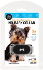 Goldmans No-Bark Collar Dog Friendly and Humane (Size: Small Necks 8-12")
