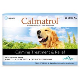 Pet OTC Calmatrol Anxiety and Hyperactivity Treatment for Dogs (Size: 26-50Lbs)