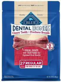 Blue Buffalo Wheat-Free Daily Dental Bones (Size: Regular 27oz)