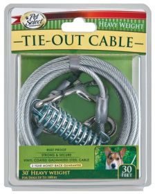 Four Paws Walk-About Tie-Out Cable (Size: 30' Long Dogs up to 100lbs Heavy Weight)