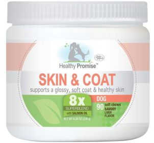 Four Paws Healthy Promise Skin and Coat Supplements for Dogs (Size: 90 Count)