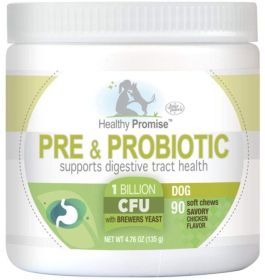 Four Paws Healthy Promise Pre and Probiotic Supplement for Dogs (Size: 90 Count)