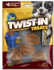 JW Pet Chicken Flavor Twist-In Treat Refills (Size: Small 4 Count)