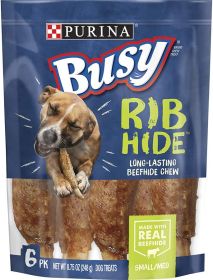 Purina Busy RibHide Chew Treats for Dogs Original (Size: 8.75oz)