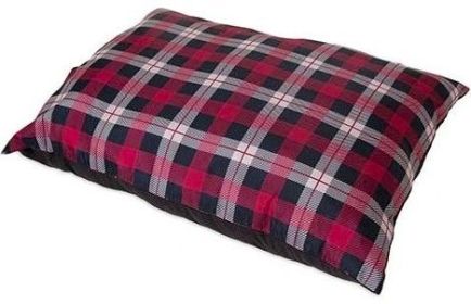 Petmate Plaid Pillow Dog Bed Assorted Colors (Size: 36"L x 27"W)